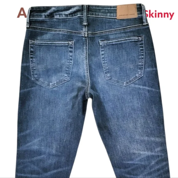31x32 Airflex American Eagle Athletic Skinny Blue Jean Denim Men 31 x 32 31W 32L - Picture 2 of 11